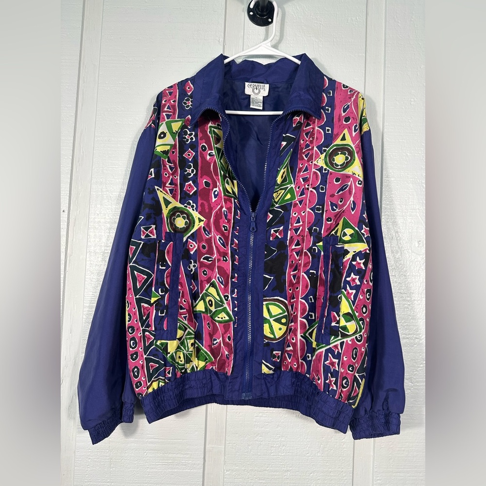 Cervelle Vintage 90s Silk Purple Jacket Size Large EUC